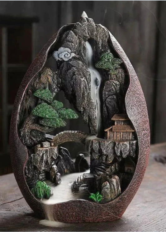 Portador incienso cascada